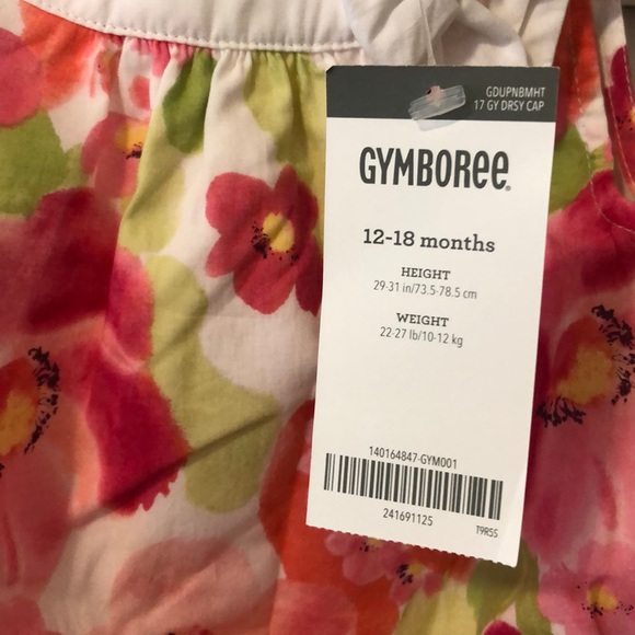 New GYMBOREE baby floral romper - Picture 3 of 5